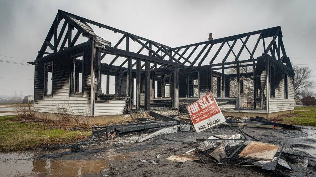 fire damaged house in missouri